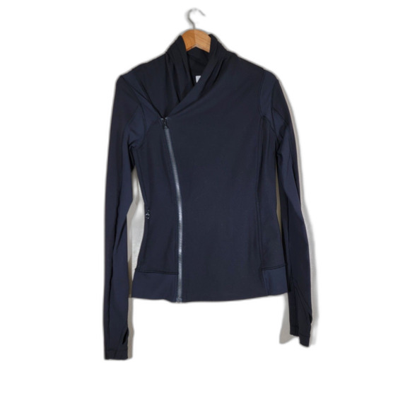 lululemon athletica Tops - Lululemon Side Zip Women's Black Sweatshirt - sz 8